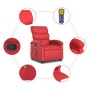 Sillón reclinable de masaje de pie cuero artificial rojo en Sillones | Comprar online en Foru.es