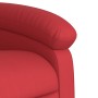 Sillón reclinable de masaje de pie cuero artificial rojo en Sillones | Comprar online en Foru.es