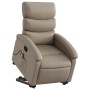 Sillón reclinable masaje pie cuero artificial color capuchino en Sillones | Comprar online en Foru.es