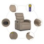 Sillón reclinable masaje pie cuero artificial color capuchino en Sillones | Comprar online en Foru.es