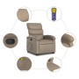 Sillón reclinable masaje pie cuero artificial color capuchino en Sillones | Comprar online en Foru.es
