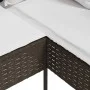 Sofá en forma de L con cojines ratán sintético marrón de , Sofás de exterior - Ref: Foro24-318583, Precio: 192,61 €, Descuent...