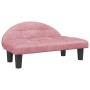 Cama para perros de terciopelo rosa 70x52x30 cm en Camas para perros | Comprar online en Foru.es