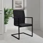 Cantilever dining chairs 2 units black synthetic leather by vidaXL, dining chairs - Ref: Foro24-242285, Price: 199,19 €, Disc...
