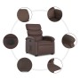 Sillón reclinable elevable eléctrico de cuero sintético marrón en Sillones | Comprar online en Foru.es