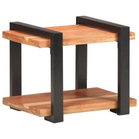 Mesita de noche de madera maciza de acacia 50x40x40 cm de vidaXL, Mesitas de noche - Ref: Foro24-320492, Precio: 71,87 €, Des...