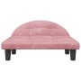 Cama para perros de terciopelo rosa 70x52x30 cm en Camas para perros | Comprar online en Foru.es