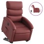 Sillón elevable eléctrico cuero artificial rojo tinto en Sillones | Comprar online en Foru.es