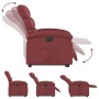 Sillón elevable eléctrico cuero artificial rojo tinto en Sillones | Comprar online en Foru.es