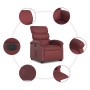 Sillón elevable eléctrico cuero artificial rojo tinto en Sillones | Comprar online en Foru.es
