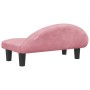 Cama para perros de terciopelo rosa 70x52x30 cm en Camas para perros | Comprar online en Foru.es