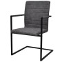 Sillas voladizas de comedor 2 unidades cuero sintético gris de vidaXL, Sillas de comedor - Ref: Foro24-242286, Precio: 181,72...