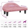 Cama para perros de terciopelo rosa 70x52x30 cm en Camas para perros | Comprar online en Foru.es