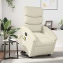 Sillón de masaje elevable eléctrico cuero sintético crema en Sillones | Comprar online en Foru.es