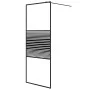 Duschwand aus schwarzem, transparentem ESG-Glas, 80 x 195 cm von , Duschwände und Duschwände - Ref: Foro24-152145, Preis: 160...