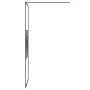 Duschwand aus schwarzem, transparentem ESG-Glas, 80 x 195 cm von , Duschwände und Duschwände - Ref: Foro24-152145, Preis: 160...