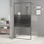 Transparente Duschwand aus schwarzem ESG-Glas, 100 x 195 cm von , Duschwände und Duschwände - Ref: Foro24-152147, Preis: 188,...