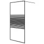 Transparente Duschwand aus schwarzem ESG-Glas, 100 x 195 cm von , Duschwände und Duschwände - Ref: Foro24-152147, Preis: 188,...
