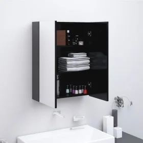 Armario de espejo de baño MDF gris antracita 60x15x75 cm de , Tocadores de baño - Ref: Foro24-331529, Precio: 140,11 €, Descu...