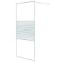 Transparent white ESG glass shower screen 90x195 cm by , Shower walls and screens - Ref: Foro24-152151, Price: 150,62 €, Disc...