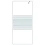 Transparent white ESG glass shower screen 90x195 cm by , Shower walls and screens - Ref: Foro24-152151, Price: 150,62 €, Disc...