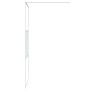 Mampara de ducha vidrio ESG transparente blanco 90x195 cm de , Paredes y mamparas de ducha - Ref: Foro24-152151, Precio: 153,...