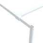 Mampara de ducha vidrio ESG transparente blanco 90x195 cm de , Paredes y mamparas de ducha - Ref: Foro24-152151, Precio: 153,...