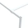 Mampara de ducha vidrio ESG transparente blanco 90x195 cm de , Paredes y mamparas de ducha - Ref: Foro24-152151, Precio: 150,...