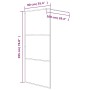 Mampara de ducha vidrio ESG transparente blanco 90x195 cm de , Paredes y mamparas de ducha - Ref: Foro24-152151, Precio: 153,...