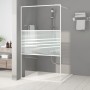 Mampara de ducha vidrio ESG transparente blanco 115x195 cm de , Paredes y mamparas de ducha - Ref: Foro24-152153, Precio: 167...