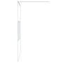 Mampara de ducha vidrio ESG transparente blanco 115x195 cm de , Paredes y mamparas de ducha - Ref: Foro24-152153, Precio: 167...