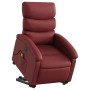 Sillón de masaje elevable eléctrico cuero artificial rojo tinto en Sillones | Comprar online en Foru.es