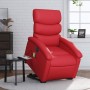 Sillón de majaje elevable eléctrico cuero artificial rojo en Sillones | Comprar online en Foru.es