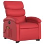 Sillón de majaje elevable eléctrico cuero artificial rojo en Sillones | Comprar online en Foru.es