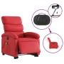 Sillón de majaje elevable eléctrico cuero artificial rojo en Sillones | Comprar online en Foru.es