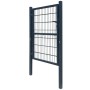 Cancela de valla 2D individual gris antracita 106x210 cm de vidaXL, Puertas de jardín - Ref: Foro24-141744, Precio: 198,59 €,...