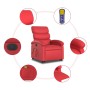 Sillón de majaje elevable eléctrico cuero artificial rojo en Sillones | Comprar online en Foru.es