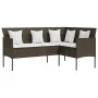 Set de sofás forma de L 5 pzas cojines ratán sintético marrón de , Conjuntos de jardín - Ref: Foro24-318577, Precio: 312,91 €...