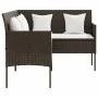 Set de sofás forma de L 5 pzas cojines ratán sintético marrón de , Conjuntos de jardín - Ref: Foro24-318577, Precio: 312,91 €...