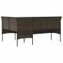 Set de sofás forma de L 5 pzas cojines ratán sintético marrón de , Conjuntos de jardín - Ref: Foro24-318577, Precio: 312,91 €...