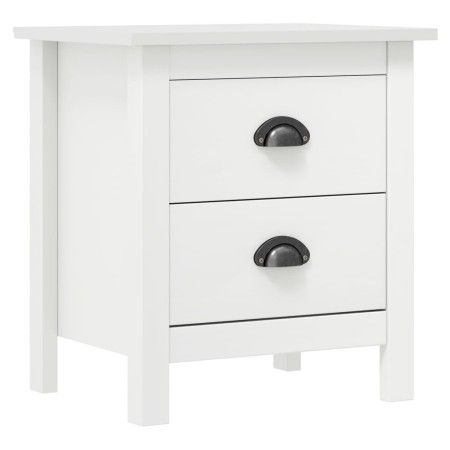 Mesita de noche Hill madera maciza de pino blanco 46x35x49,5 cm de vidaXL, Mesitas de noche - Ref: Foro24-288904, Precio: 51,...