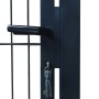 Cancela de valla 2D individual gris antracita 106x210 cm de vidaXL, Puertas de jardín - Ref: Foro24-141744, Precio: 198,59 €,...
