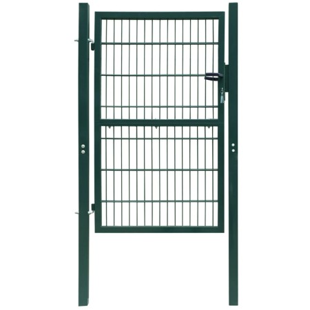 Cancela de valla 2D individual verde 106x230 cm de vidaXL, Puertas de jardín - Ref: Foro24-141752, Precio: 213,53 €, Descuent...