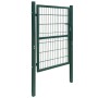 Cancela de valla 2D individual verde 106x230 cm de vidaXL, Puertas de jardín - Ref: Foro24-141752, Precio: 213,53 €, Descuent...
