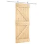 Puerta corredera con herrajes madera maciza de pino 85x210 cm de , Puertas - Ref: Foro24-3203005, Precio: 184,59 €, Descuento: %