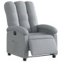 Sillón reclinable eléctrico tela gris claro en Sillones | Comprar online en Foru.es