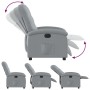 Sillón reclinable eléctrico tela gris claro en Sillones | Comprar online en Foru.es