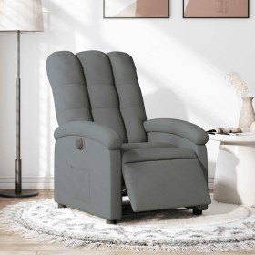 Sillón reclinable eléctrico de tela gris oscuro en Sillones | Comprar online en Foru.es