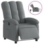 Sillón reclinable eléctrico de tela gris oscuro en Sillones | Comprar online en Foru.es