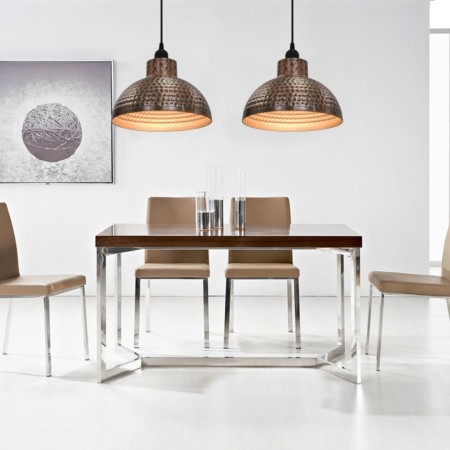 Lámparas de techo semiesféricas 2 unidades color cobre de vidaXL, Lámparas - Ref: Foro24-242556, Precio: 66,76 €, Descuento: %